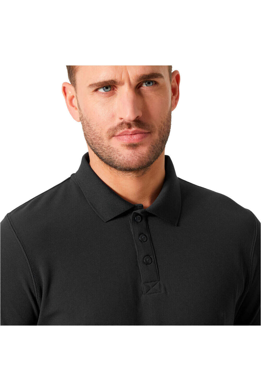 Helly Hansen polo manga corta hombre CREWLINE NEGRO vista detalle