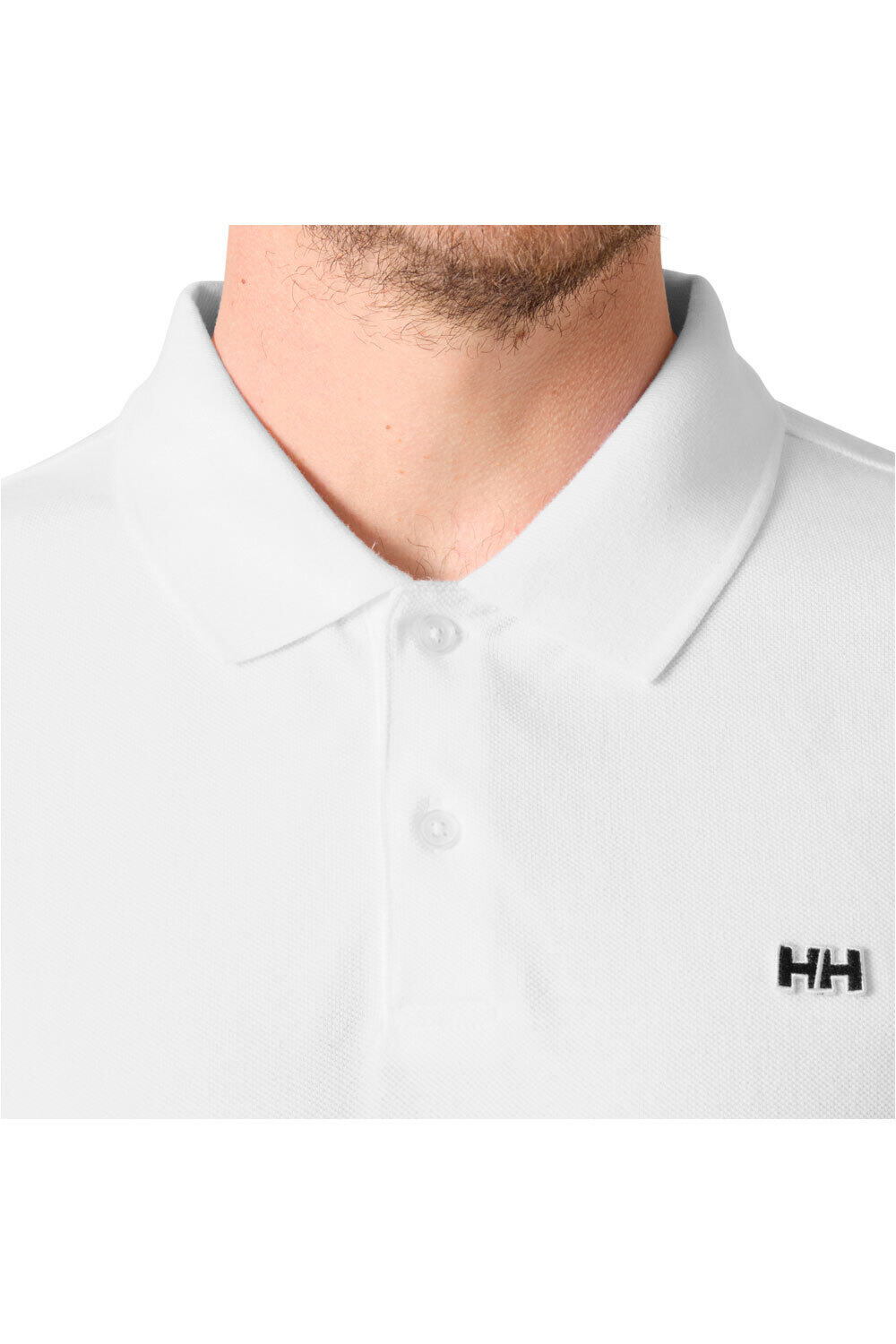 Helly Hansen polo manga corta hombre HUDSON BLANCO vista detalle
