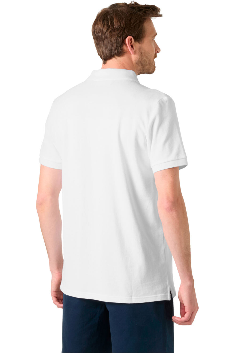 Helly Hansen polo manga corta hombre HUDSON BLANCO vista trasera