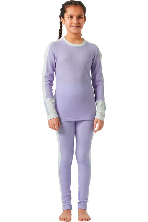Helly Hansen ropa térmica niño LIFA MERINO MIDWEIGHT MORADO