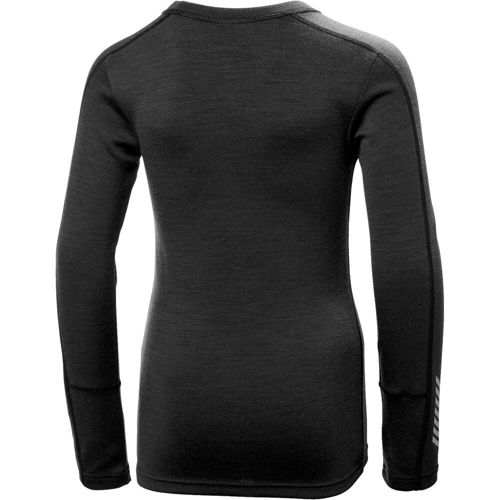Helly Hansen ropa térmica niño LIFA MERINO MIDWEIGHT NEGRO vista detalle