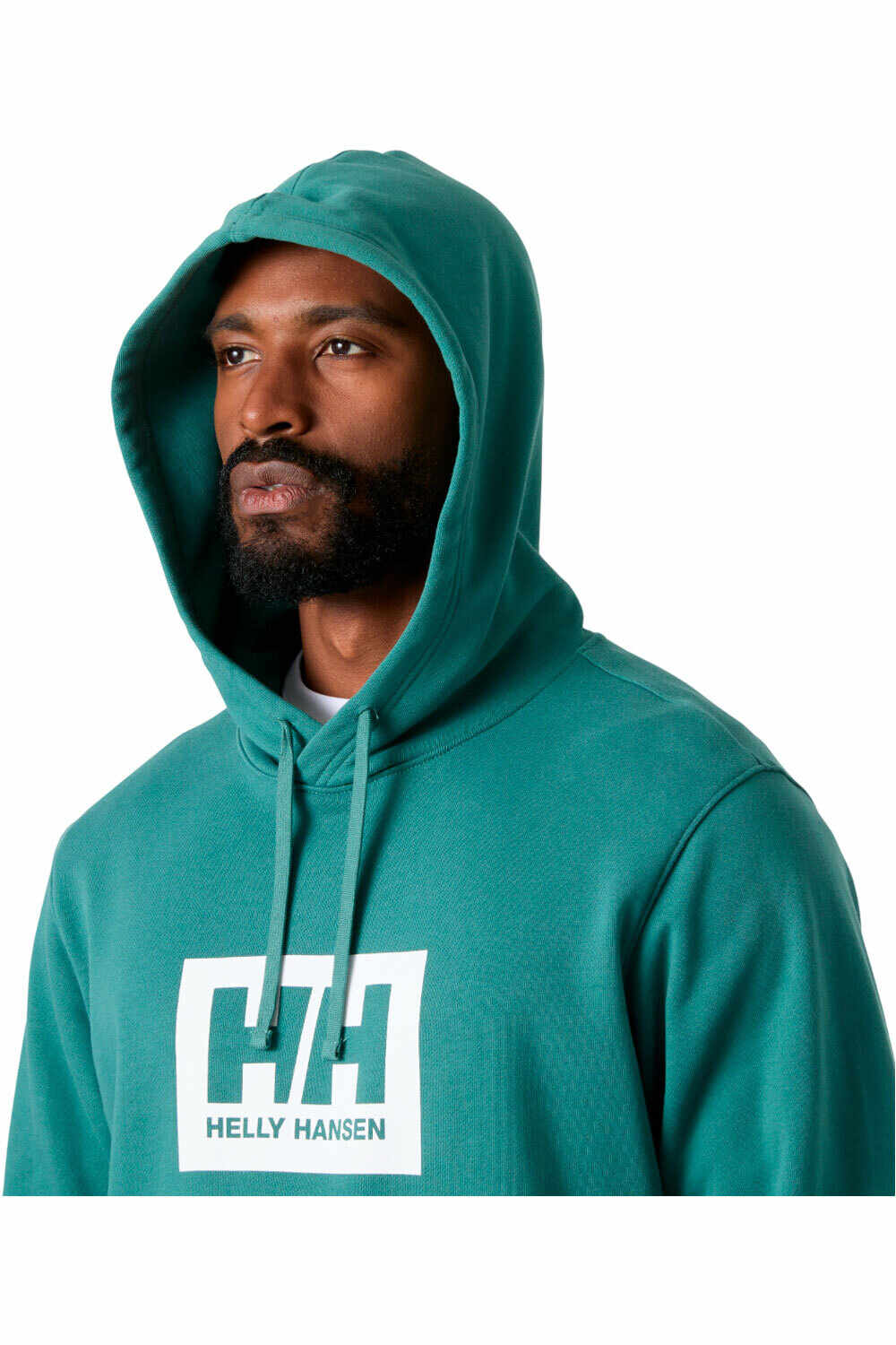 Helly Hansen sudadera hombre BOX VERDE vista detalle