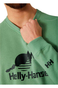 Helly Hansen sudadera hombre CREW SWEATER 2.0 VERDE vista detalle
