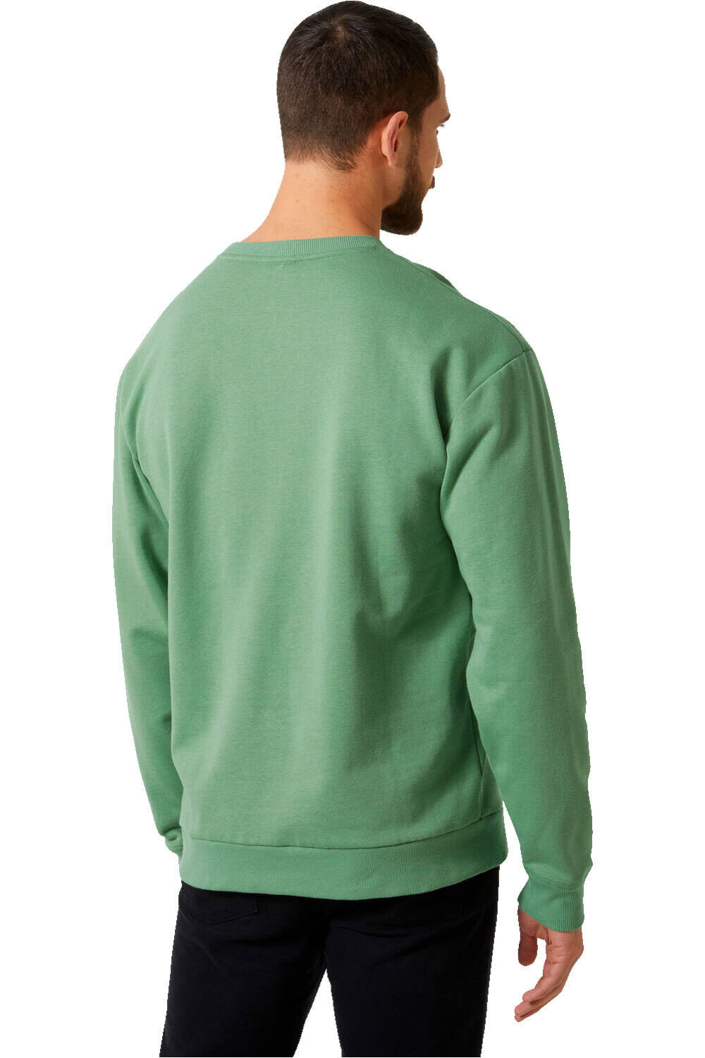 Helly Hansen sudadera hombre CREW SWEATER 2.0 VERDE vista trasera
