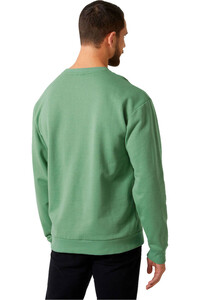 Helly Hansen sudadera hombre CREW SWEATER 2.0 VERDE vista trasera