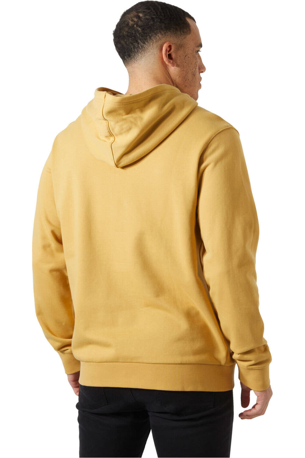 Helly Hansen sudadera hombre HH LOGO AMARILLO vista trasera