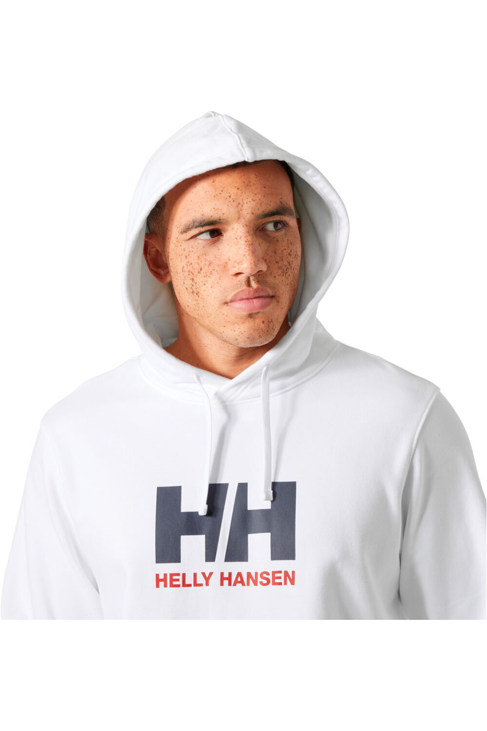 Helly Hansen sudadera hombre LOGO 3.0 BLANCO vista detalle
