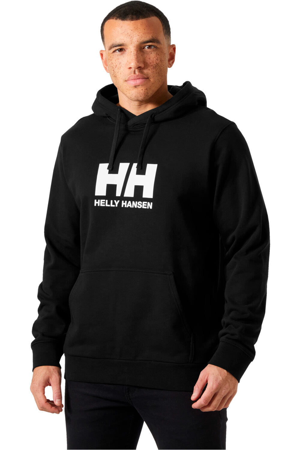 Helly Hansen sudadera hombre LOGO 3.0 NEGRO vista frontal
