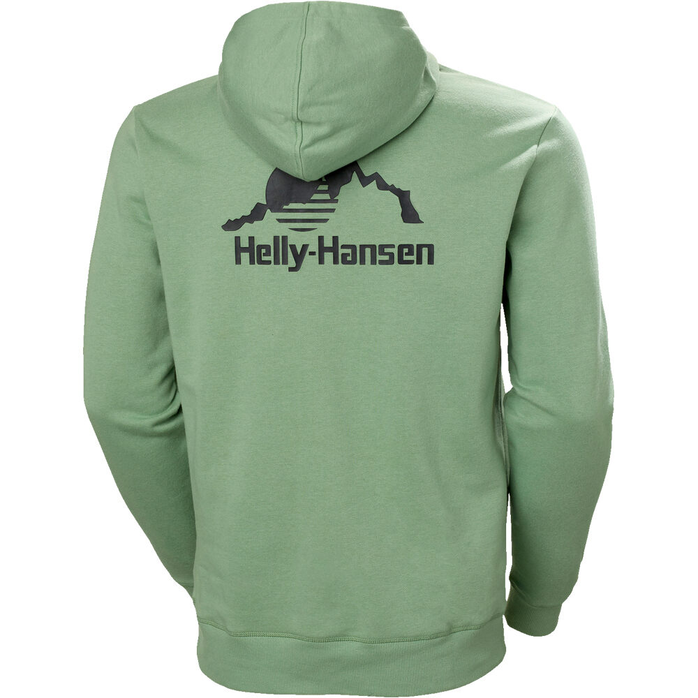 Helly Hansen sudadera hombre YU 2.0 VERDE vista trasera