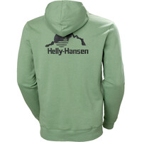 Helly Hansen sudadera hombre YU 2.0 VERDE vista trasera