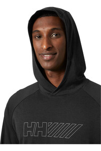 Helly Hansen Sudaderas Montaña Hombre LIFA TECH LITE NEGRO vista detalle