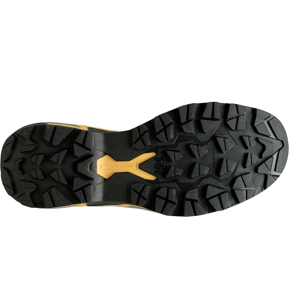 Helly Hansen zapatilla trekking hombre ASCENDER LOW HT VERDE vista superior