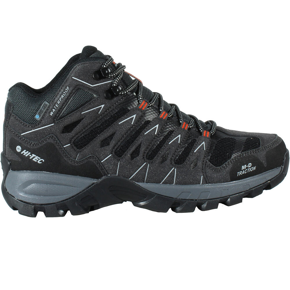 Hi Tec bota trekking hombre CORZO MID WATERPROOF GRIS lateral exterior