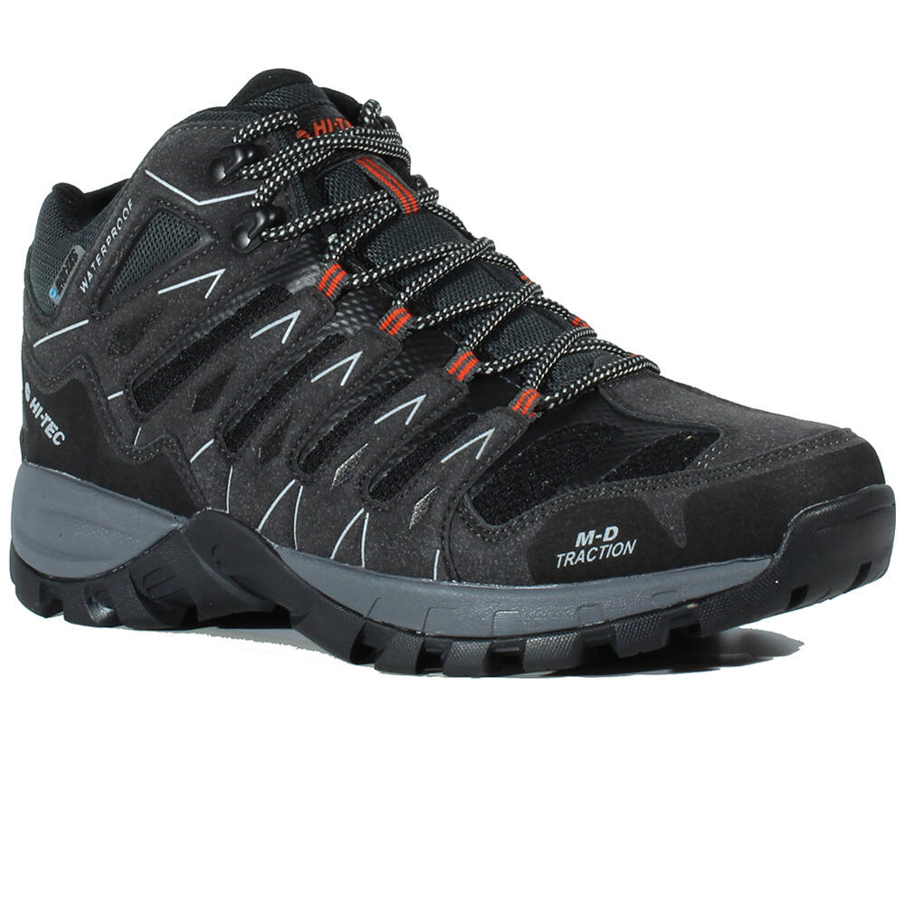 Hi Tec bota trekking hombre CORZO MID WATERPROOF GRIS lateral interior