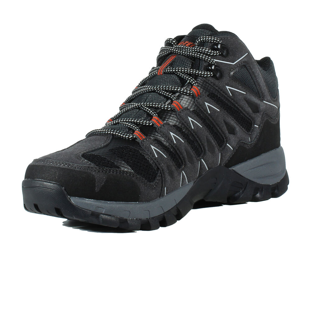 Hi Tec bota trekking hombre CORZO MID WATERPROOF GRIS vista trasera