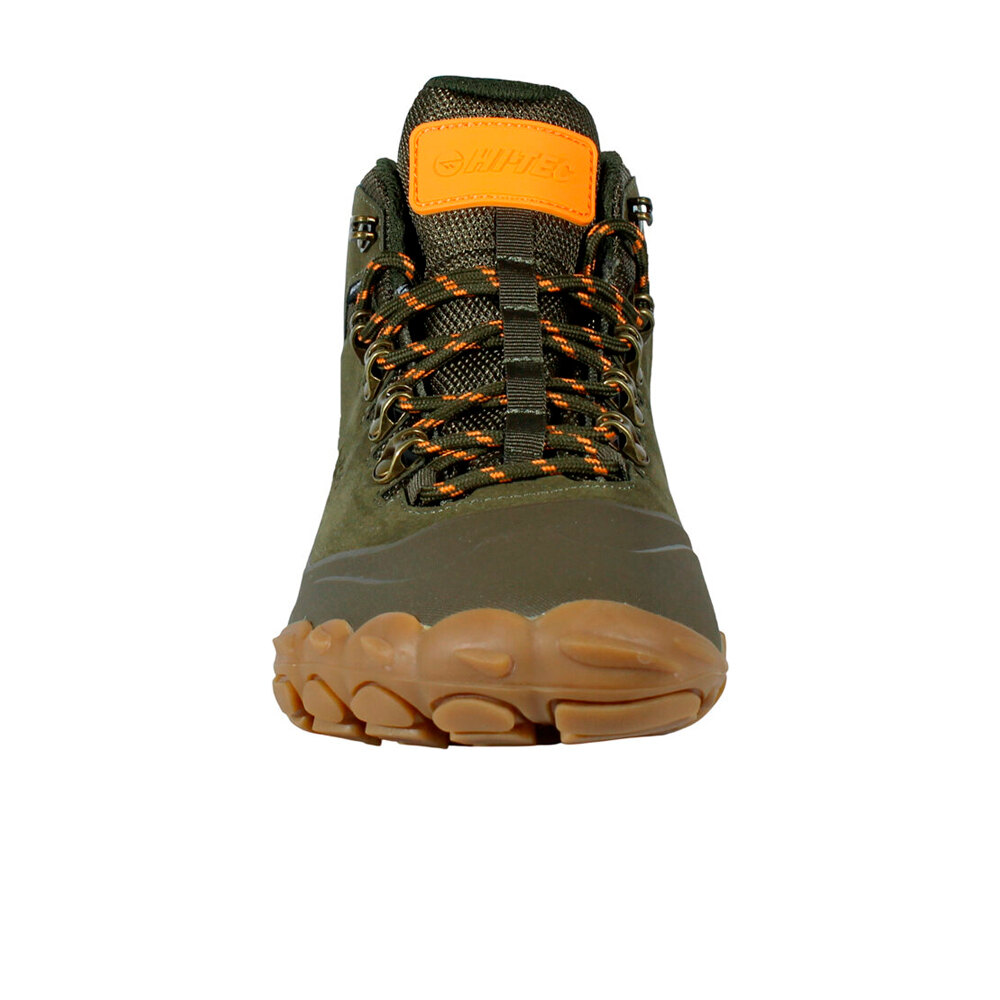 Hi Tec bota trekking hombre FIGARO LUX MID WATERPROOF VERDE vista trasera