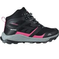 Hi Tec bota trekking mujer TOUBKAL MID WATERPROOF NEGRO lateral exterior