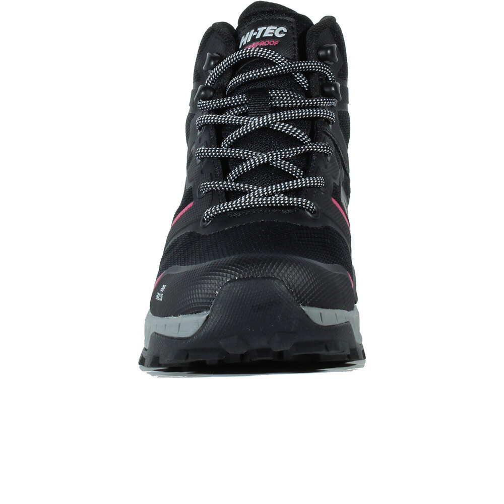 Hi Tec bota trekking mujer TOUBKAL MID WATERPROOF NEGRO puntera