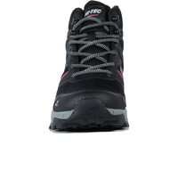 Hi Tec bota trekking mujer TOUBKAL MID WATERPROOF NEGRO puntera