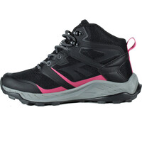 Hi Tec bota trekking mujer TOUBKAL MID WATERPROOF NEGRO vista superior