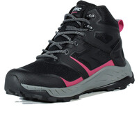 Hi Tec bota trekking mujer TOUBKAL MID WATERPROOF NEGRO vista trasera