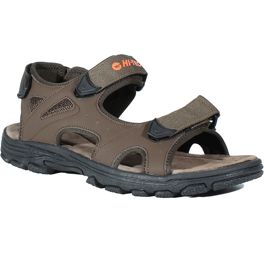 Hi Tec sandalias trekking hombre CIMA MARRON lateral interior