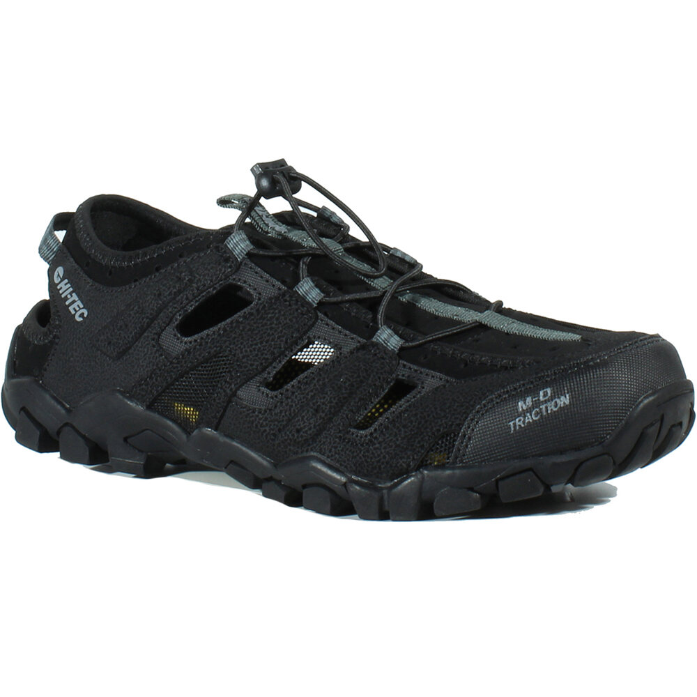 Hi Tec sandalias trekking hombre MILLARES NEGRO lateral interior