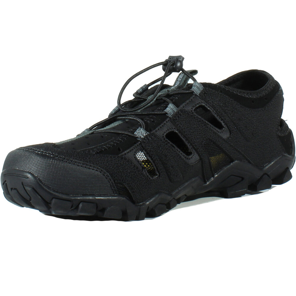 Hi Tec sandalias trekking hombre MILLARES NEGRO vista trasera
