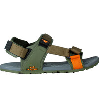 Hi Tec sandalias trekking hombre ULA BAREFOOT VERDE lateral exterior
