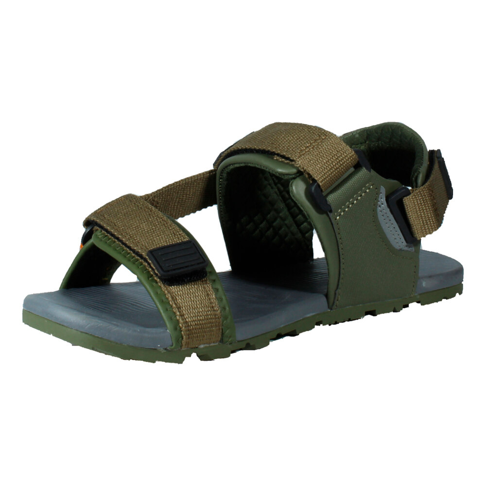 Hi Tec sandalias trekking hombre ULA BAREFOOT VERDE vista trasera