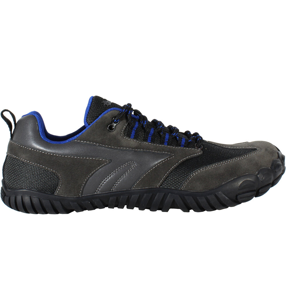 Hi Tec zapatilla trekking hombre FIGARO LOW WATERPROOF GRIS lateral exterior