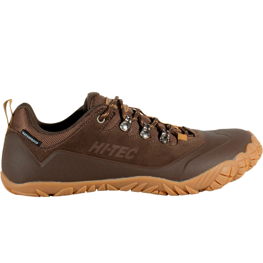 Hi Tec zapatilla trekking hombre FIGARO LUX LOW WATERPROOF MARRON lateral exterior
