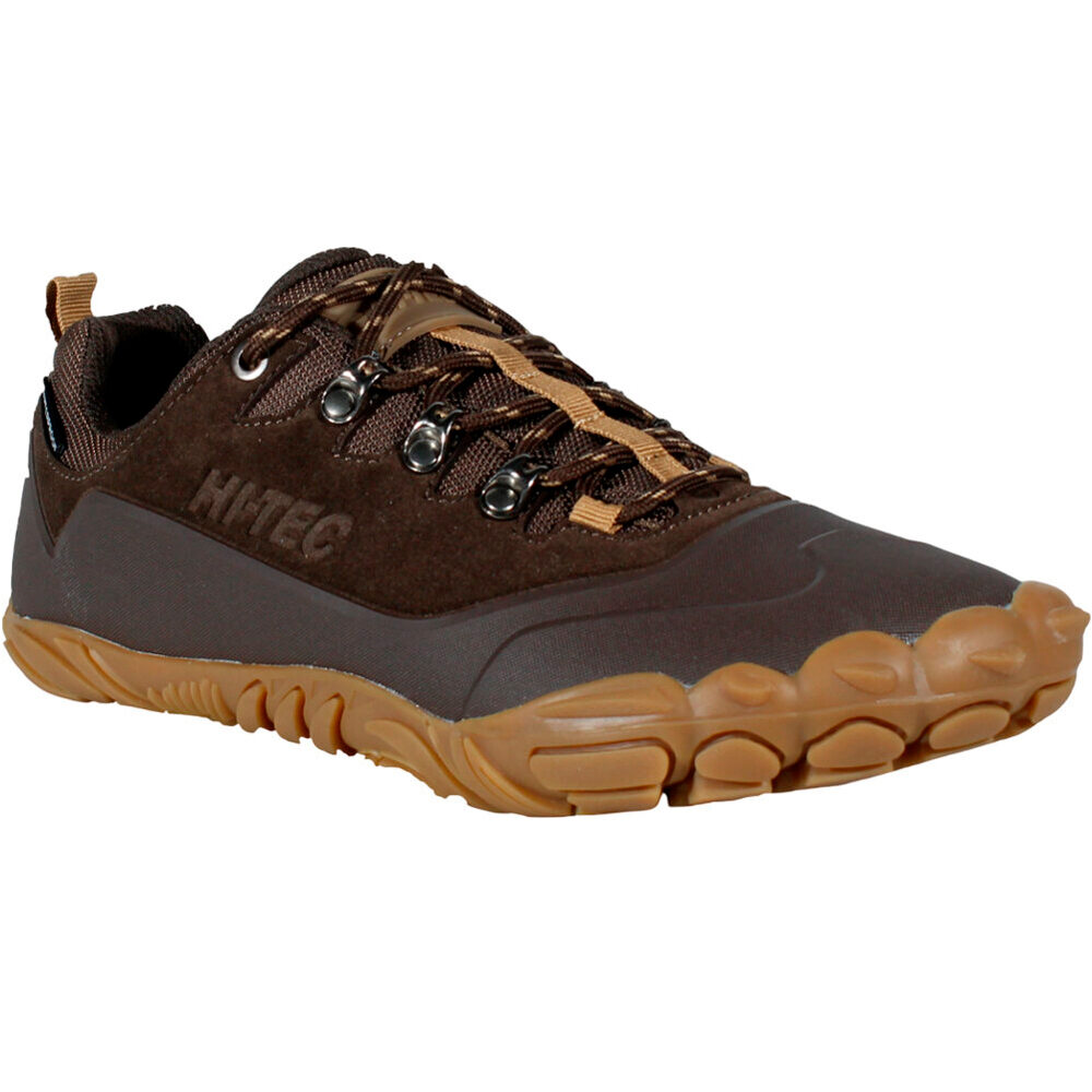 Hi Tec zapatilla trekking hombre FIGARO LUX LOW WATERPROOF MARRON lateral interior