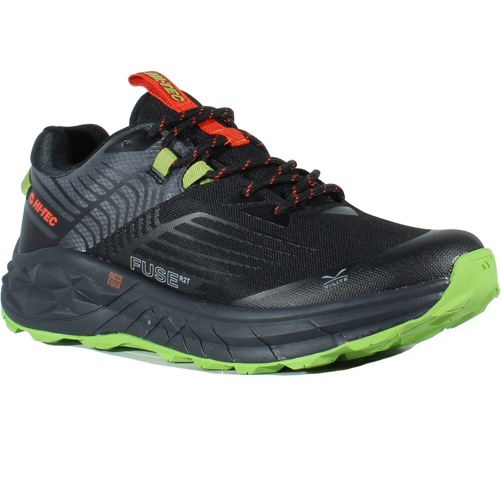 Hi Tec zapatilla trekking hombre FUSE TRAIL LOW NEGRO lateral interior