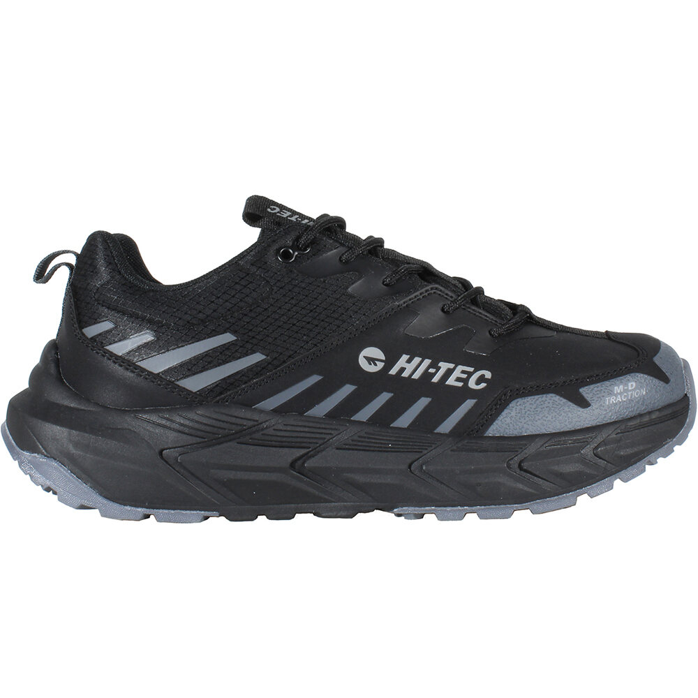 Hi Tec zapatilla trekking hombre HARDCROSS LOW NEGRO lateral exterior