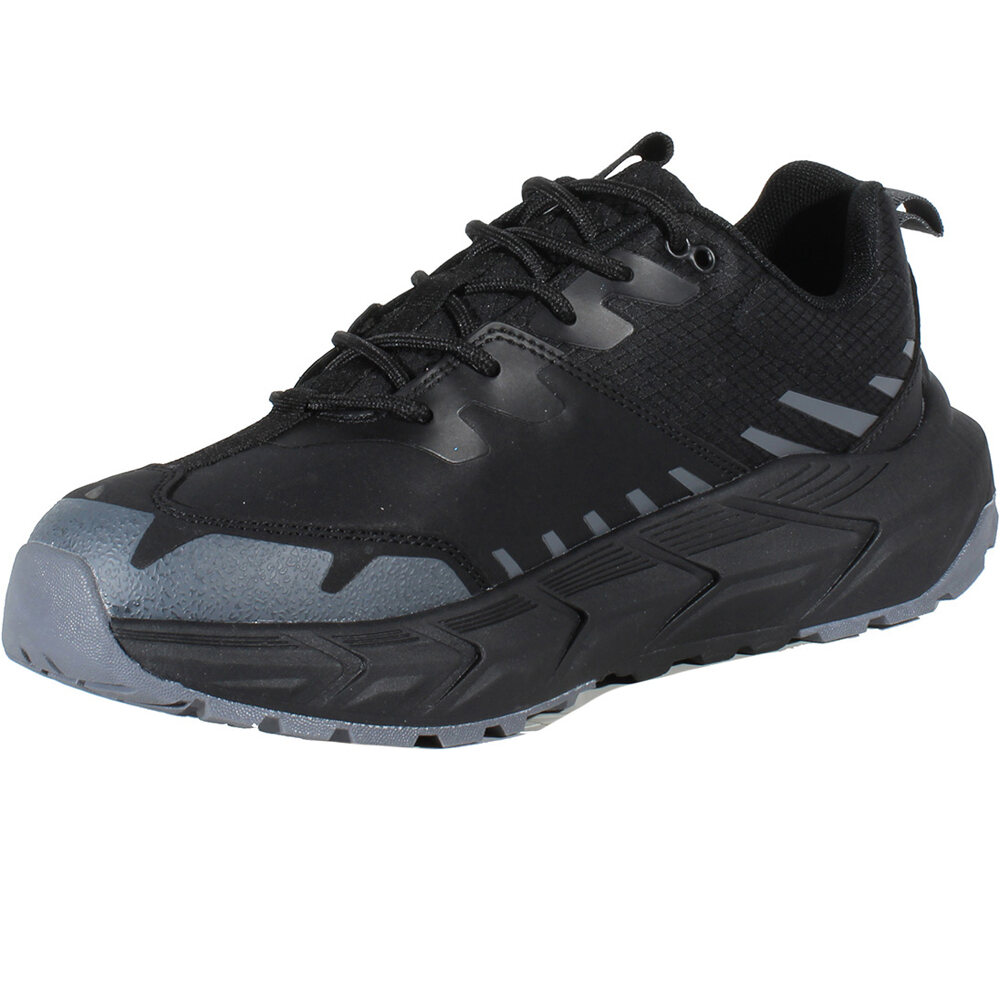 Hi Tec zapatilla trekking hombre HARDCROSS LOW NEGRO vista trasera