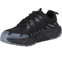 Hi Tec zapatilla trekking hombre HARDCROSS LOW NEGRO vista trasera