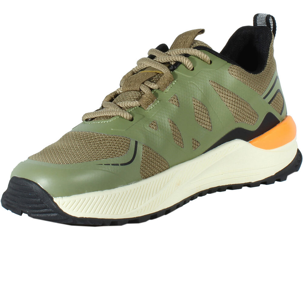 Hi Tec zapatilla trekking hombre SENSOR TRAIL VERDE vista trasera