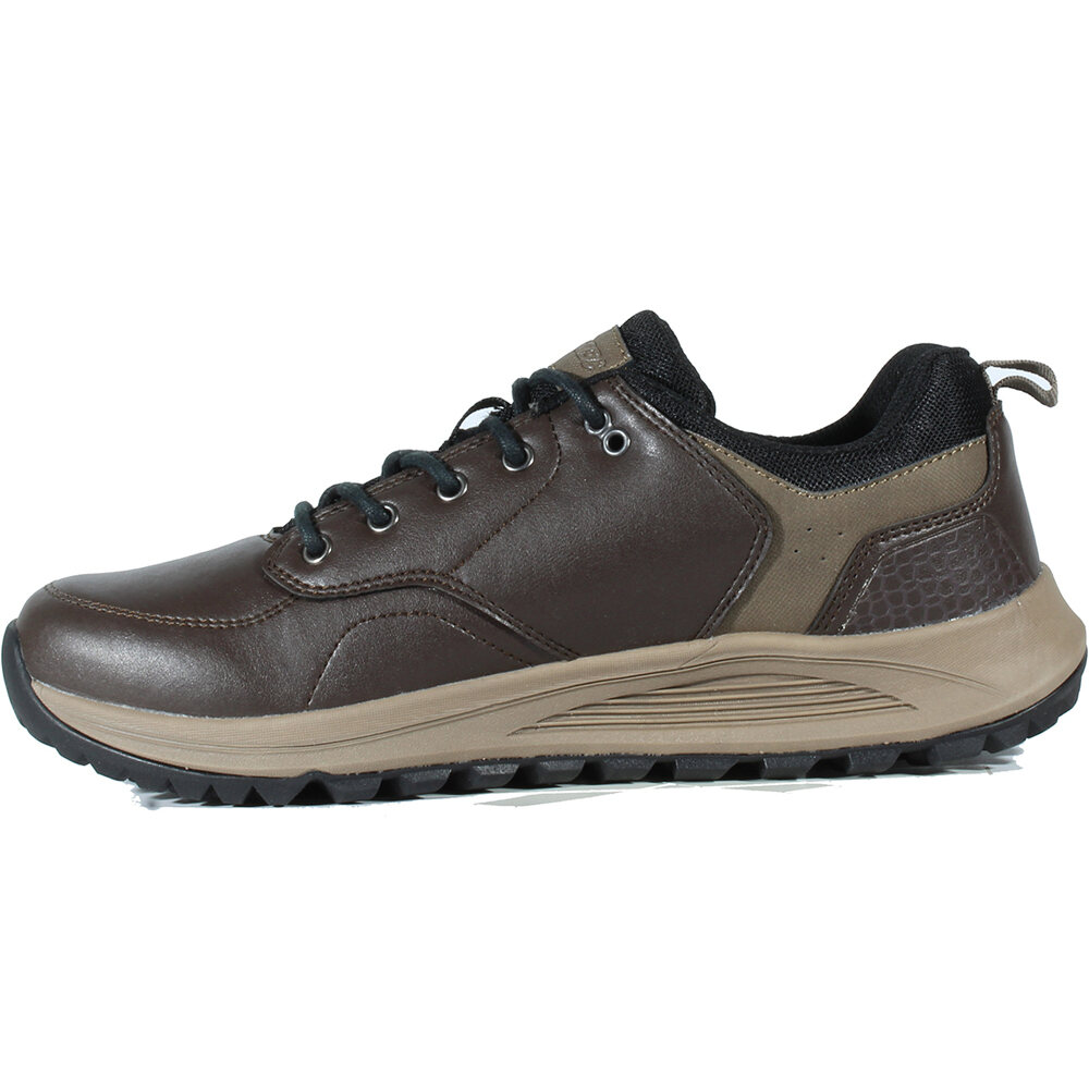 Hi Tec zapatilla trekking hombre TEBES MARRON vista superior