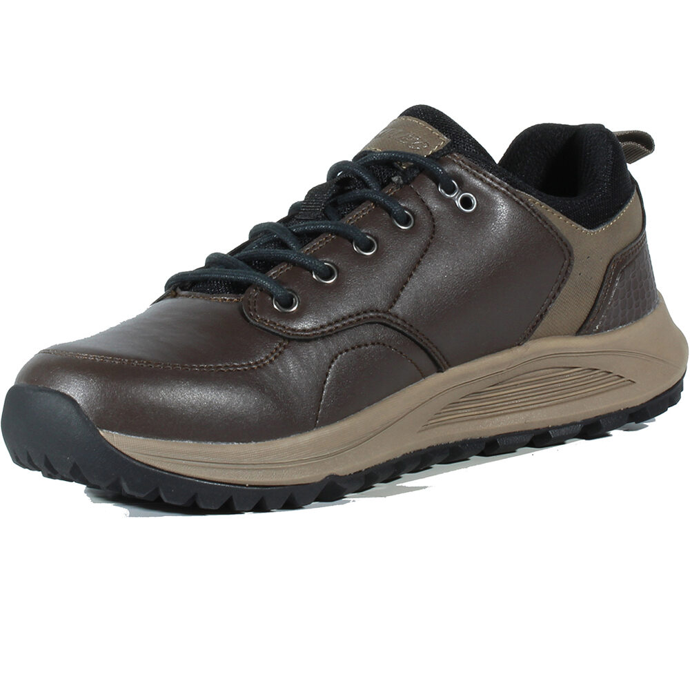 Hi Tec zapatilla trekking hombre TEBES MARRON vista trasera