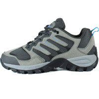 Hi Tec zapatilla trekking mujer CERVUS LOW WATERPROOF GRIS vista superior