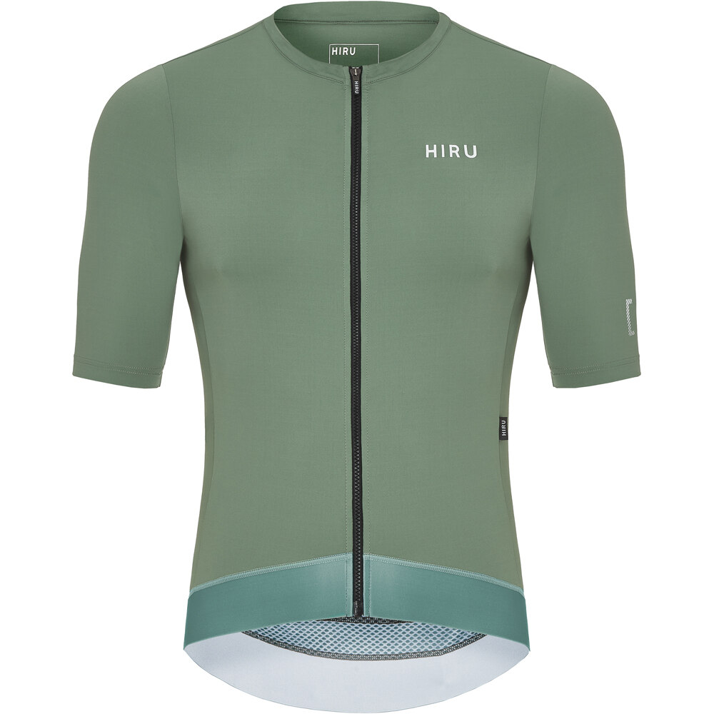 Hiru maillot manga corta hombre ADVANCED VERDE vista frontal