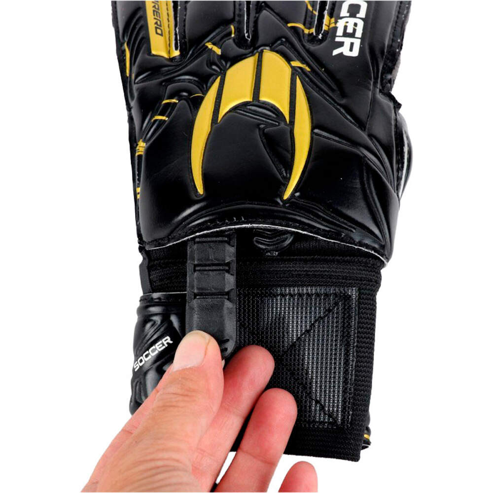 Ho Soccer guantes portero GUERRERO PRIMARY PROTEK GOLDEN TEAM NEGRO 02