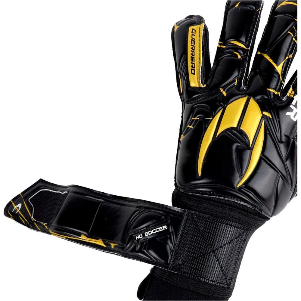 Ho Soccer guantes portero GUERRERO PRIMARY PROTEK GOLDEN TEAM NEGRO 03