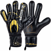 Ho Soccer guantes portero GUERRERO PRIMARY PROTEK GOLDEN TEAM NEGRO vista frontal