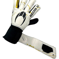 Ho Soccer guantes portero infantil GUERRERO TRAINER GOLDEN TEAM BLANCO 04