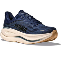 Hoka zapatilla running hombre BONDI 9 AZUL lateral interior