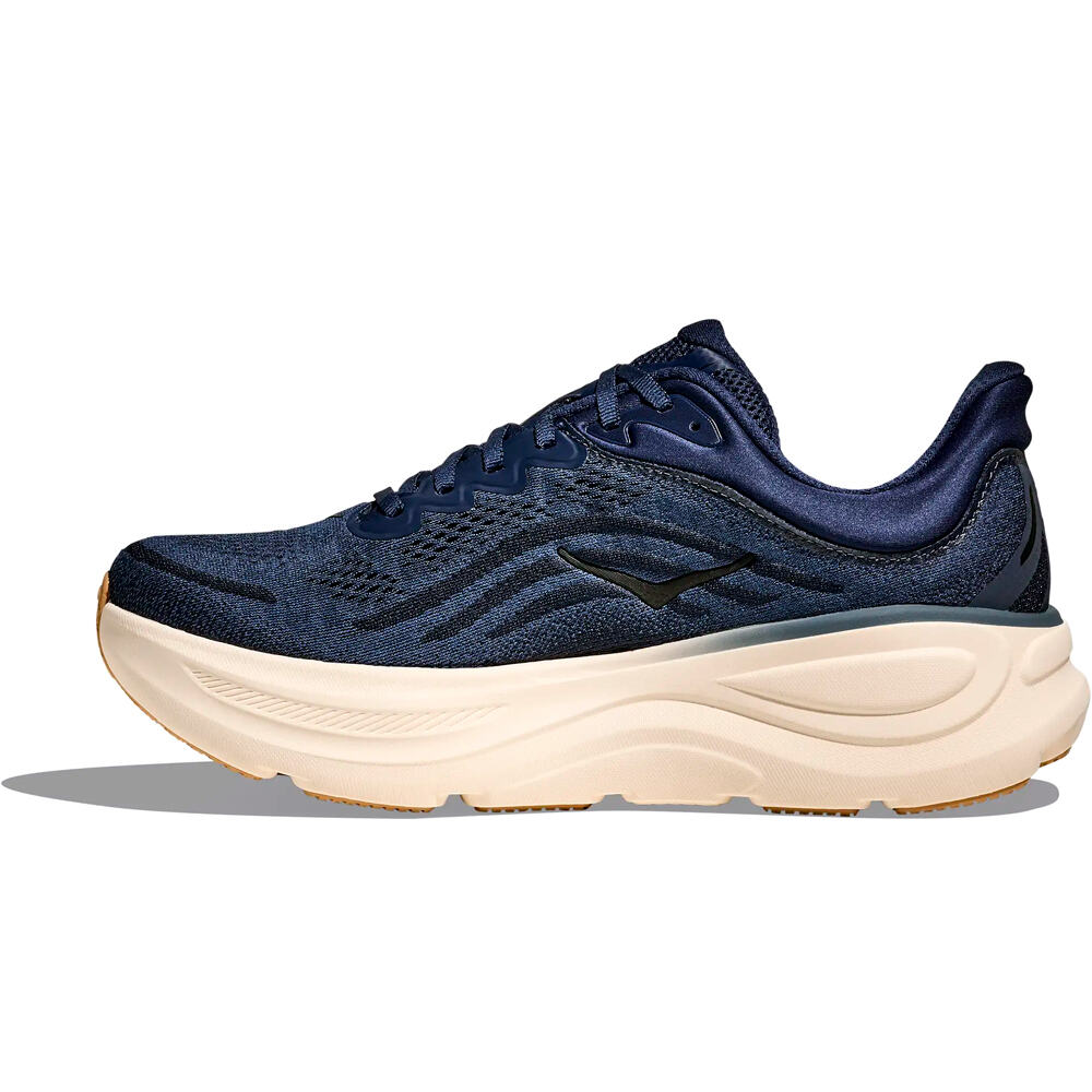 Hoka zapatilla running hombre BONDI 9 AZUL puntera