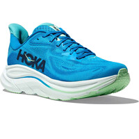 Hoka zapatilla running hombre CLIFTON 10 AZUL lateral interior