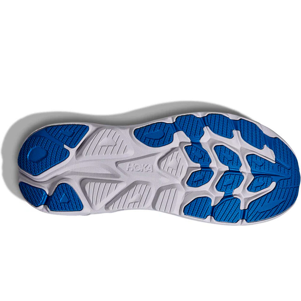 Hoka zapatilla running hombre CLIFTON 10 BLANCO vista superior